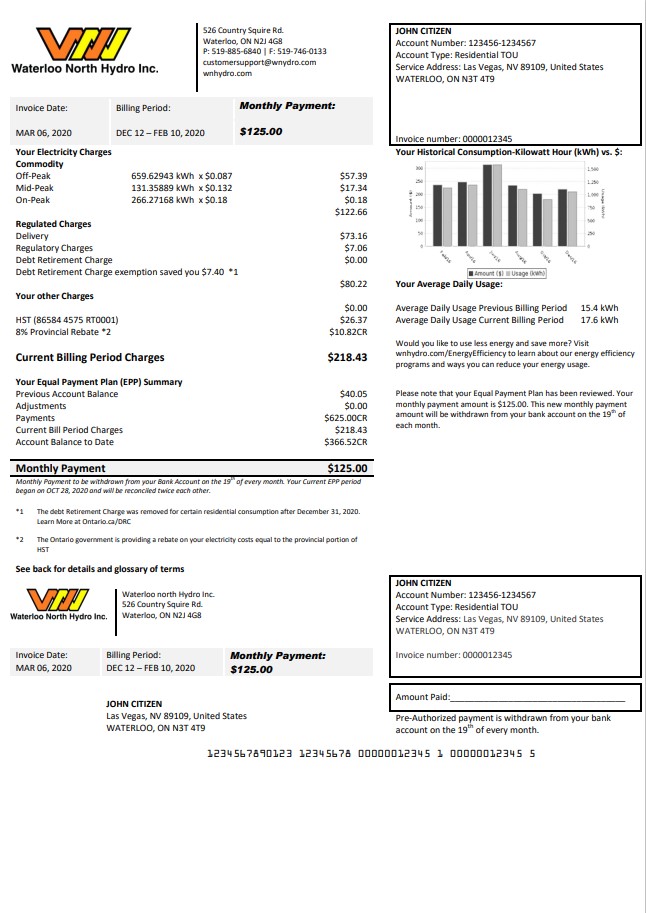  Minol USA business utility bill 